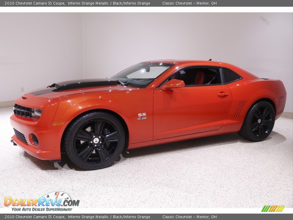 2010 Chevrolet Camaro SS Coupe Inferno Orange Metallic / Black/Inferno Orange Photo #3