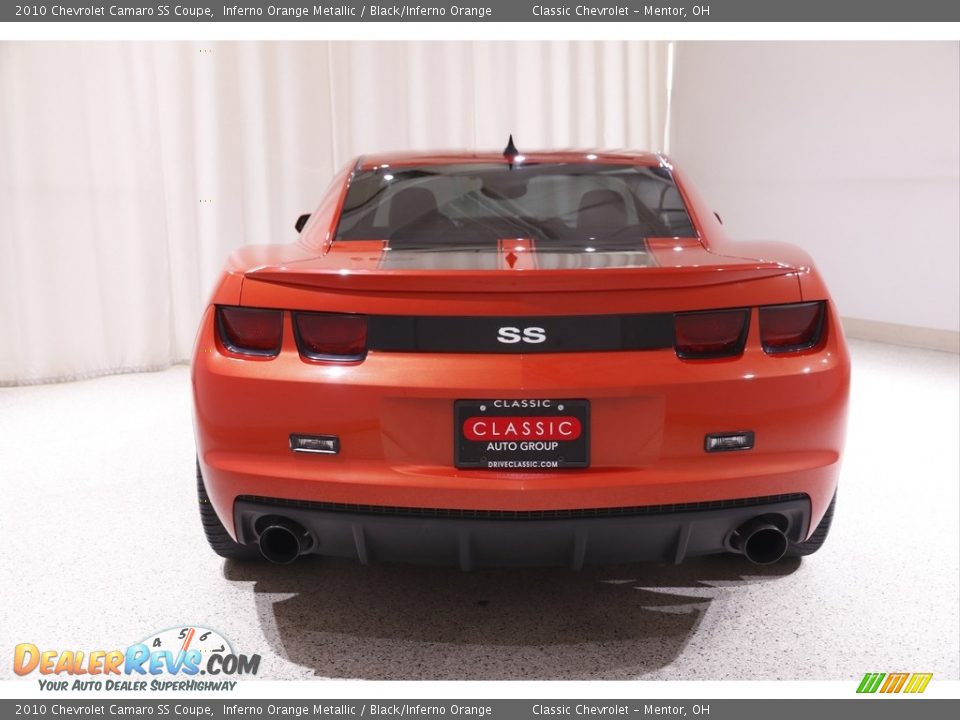 2010 Chevrolet Camaro SS Coupe Inferno Orange Metallic / Black/Inferno Orange Photo #17