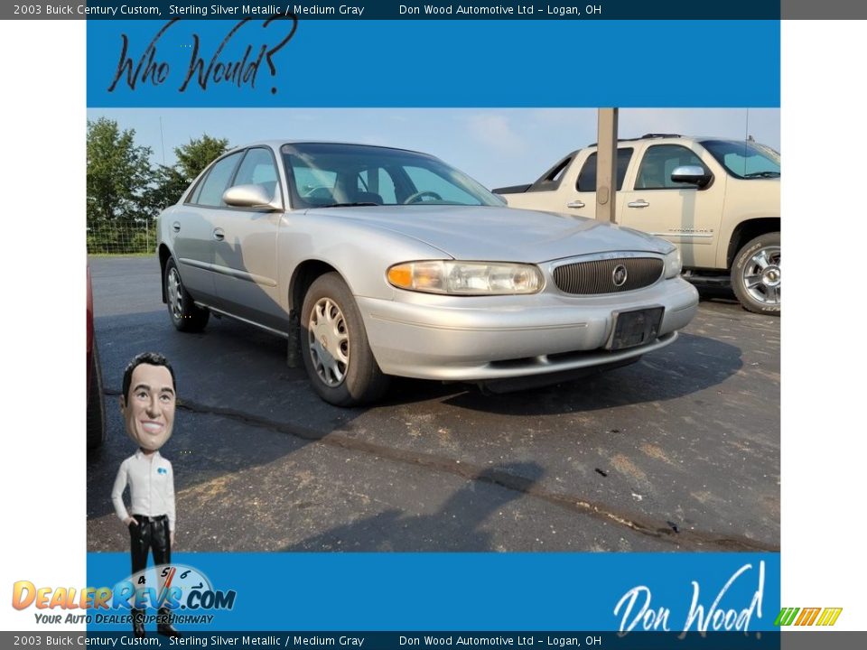 2003 Buick Century Custom Sterling Silver Metallic / Medium Gray Photo #1