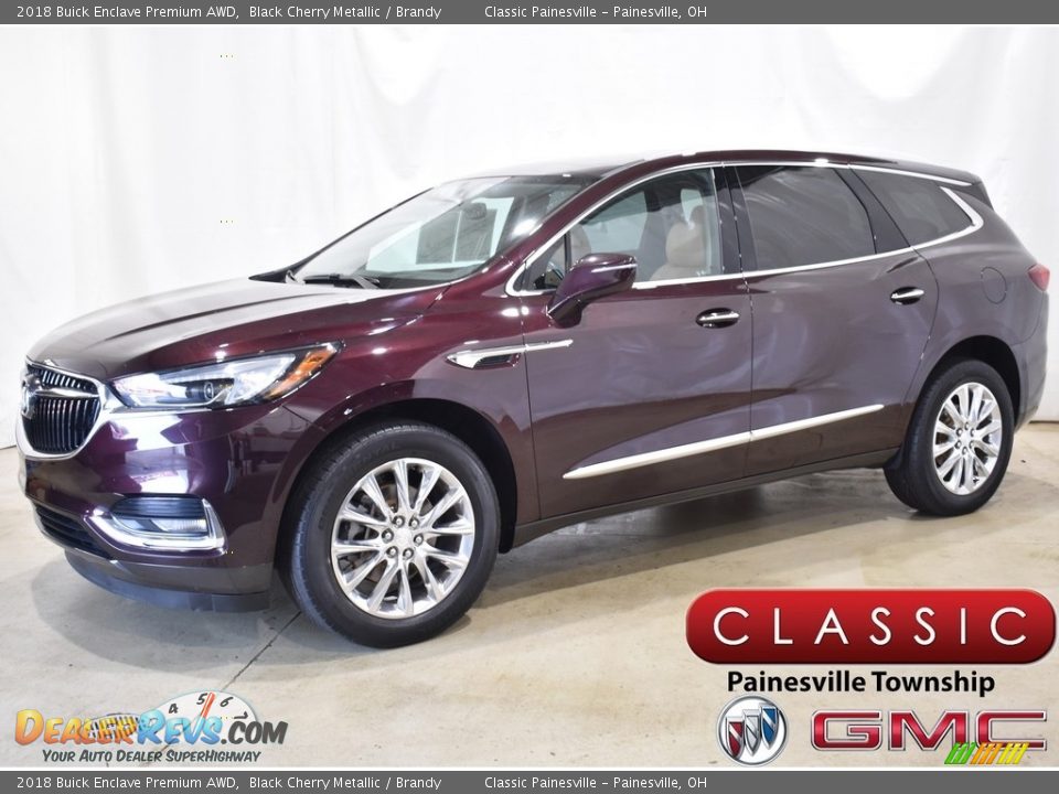 2018 Buick Enclave Premium AWD Black Cherry Metallic / Brandy Photo #1