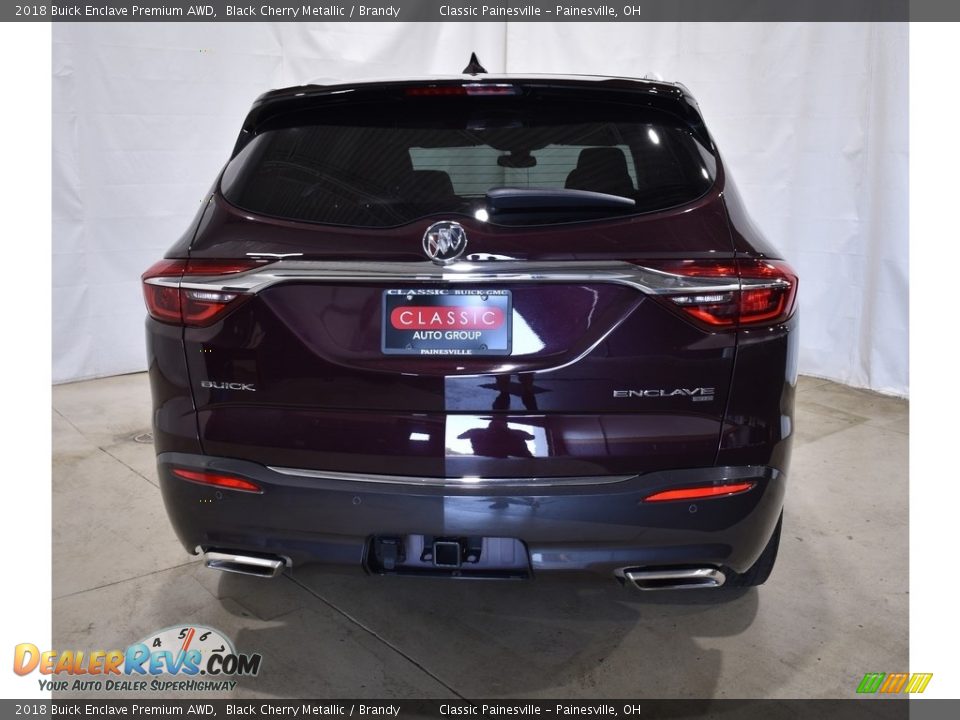 2018 Buick Enclave Premium AWD Black Cherry Metallic / Brandy Photo #3