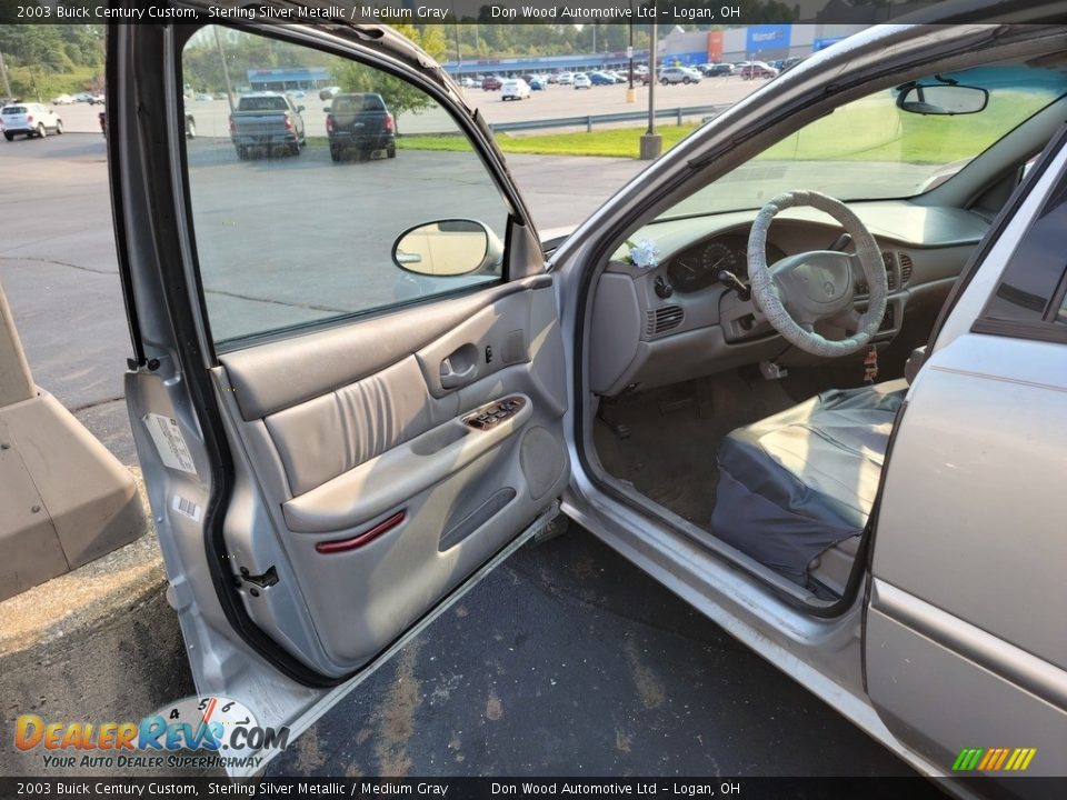 2003 Buick Century Custom Sterling Silver Metallic / Medium Gray Photo #8