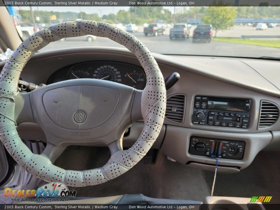 2003 Buick Century Custom Sterling Silver Metallic / Medium Gray Photo #10