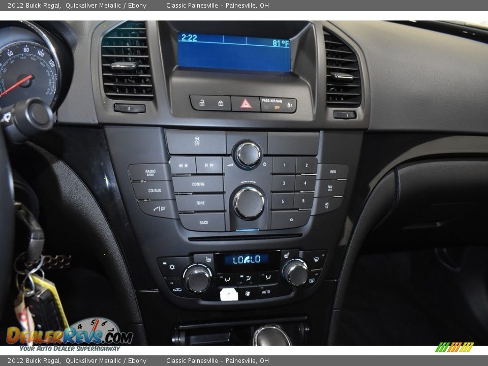 2012 Buick Regal Quicksilver Metallic / Ebony Photo #13