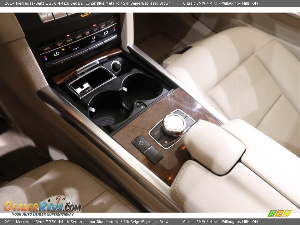 2014 Mercedes-Benz E 350 4Matic Sedan Lunar Blue Metallic / Silk Beige/Espresso Brown Photo #16