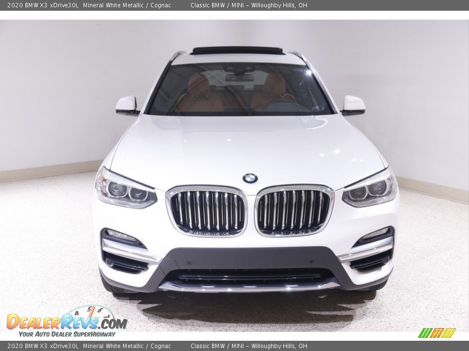 2020 BMW X3 xDrive30i Mineral White Metallic / Cognac Photo #2