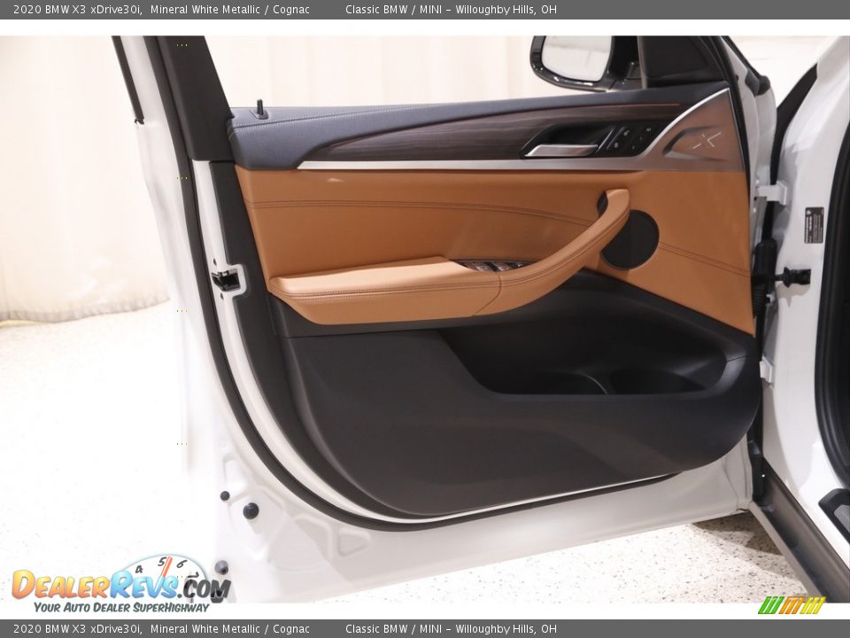 2020 BMW X3 xDrive30i Mineral White Metallic / Cognac Photo #4