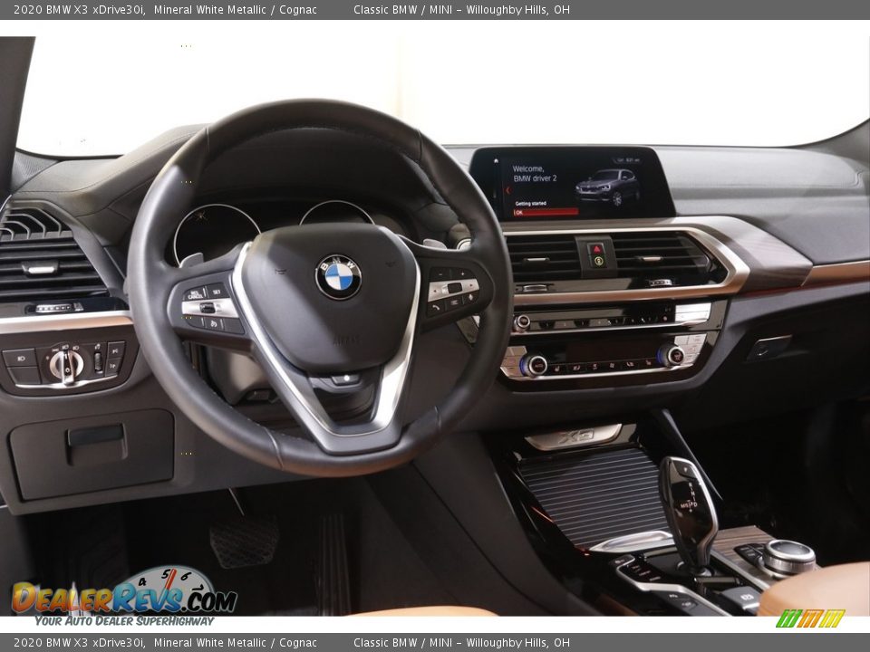2020 BMW X3 xDrive30i Mineral White Metallic / Cognac Photo #6