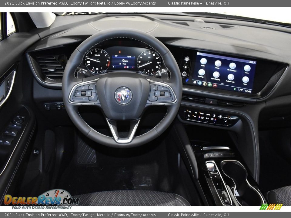 2021 Buick Envision Preferred AWD Ebony Twilight Metallic / Ebony w/Ebony Accents Photo #9