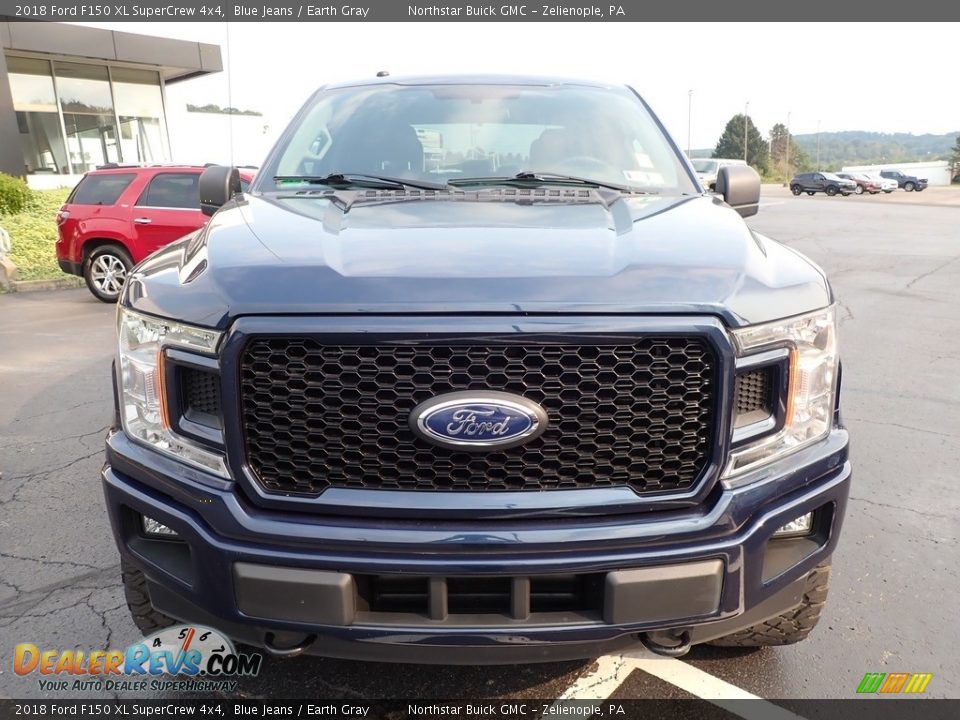 2018 Ford F150 XL SuperCrew 4x4 Blue Jeans / Earth Gray Photo #3