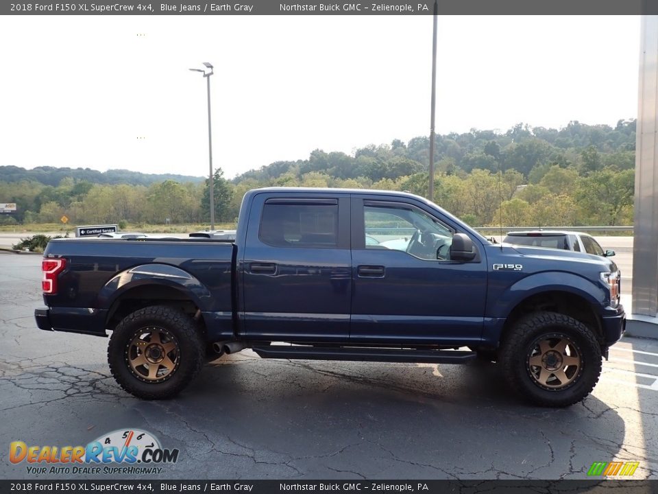 2018 Ford F150 XL SuperCrew 4x4 Blue Jeans / Earth Gray Photo #5