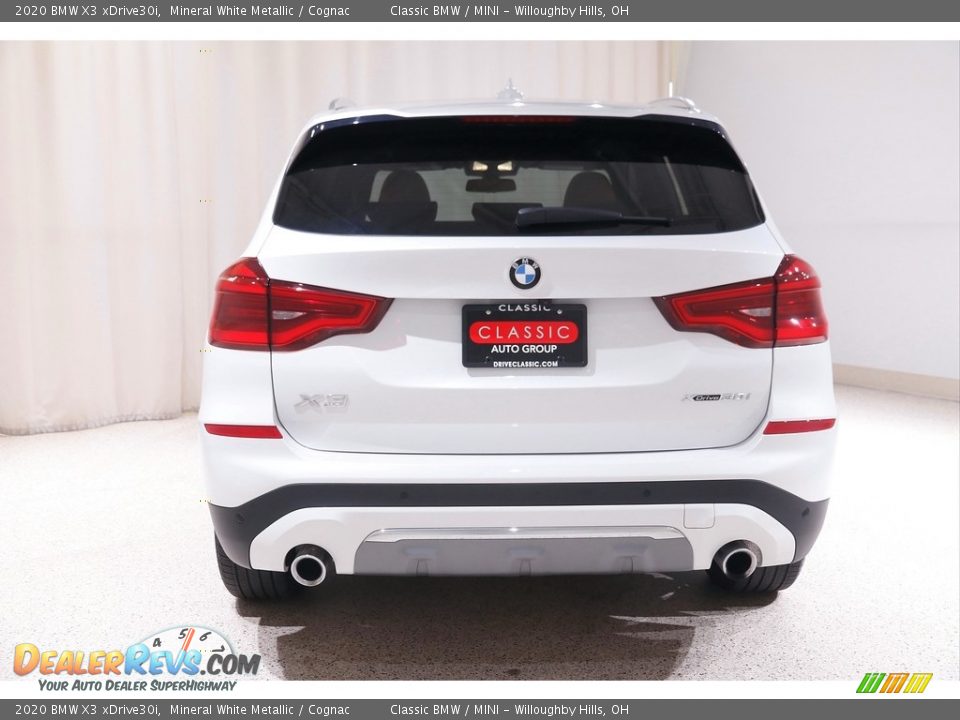 2020 BMW X3 xDrive30i Mineral White Metallic / Cognac Photo #19