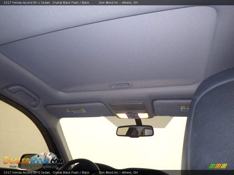 2017 Honda Accord EX-L Sedan Crystal Black Pearl / Black Photo #2