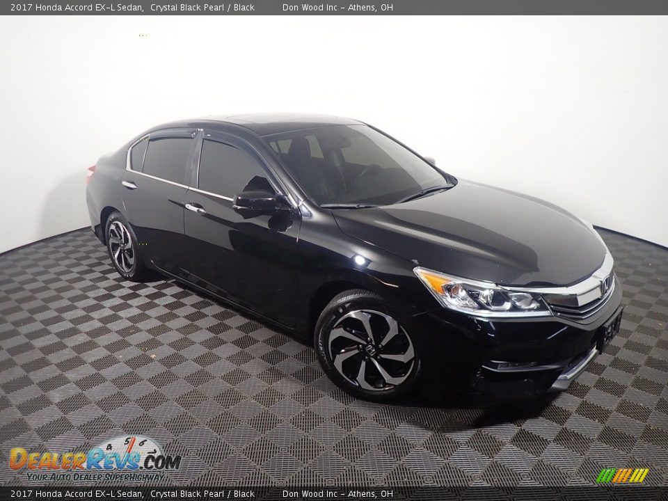 2017 Honda Accord EX-L Sedan Crystal Black Pearl / Black Photo #5
