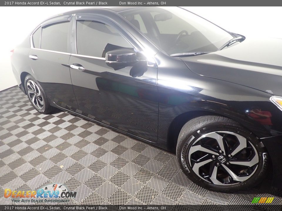 2017 Honda Accord EX-L Sedan Crystal Black Pearl / Black Photo #6