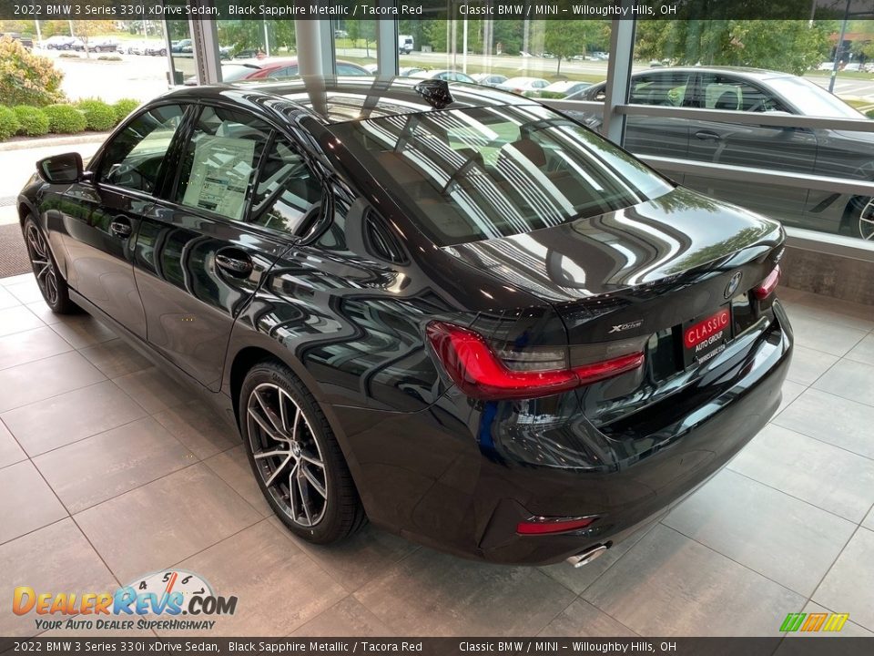 2022 BMW 3 Series 330i xDrive Sedan Black Sapphire Metallic / Tacora Red Photo #2