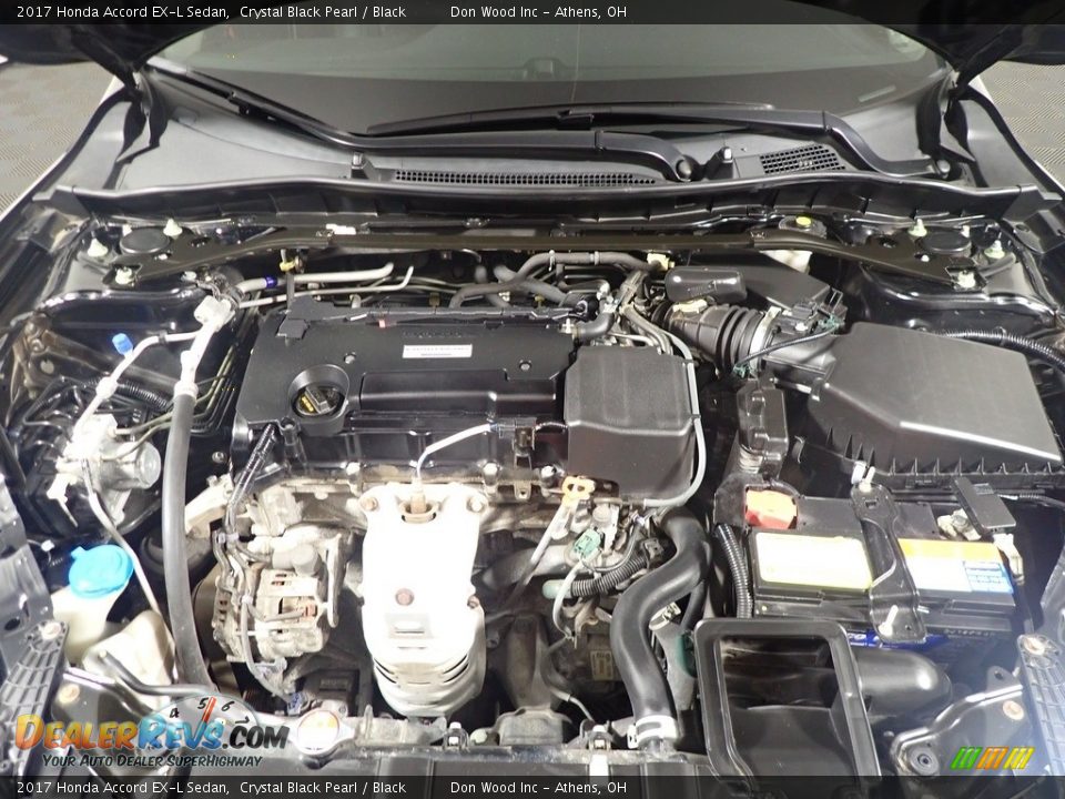 2017 Honda Accord EX-L Sedan Crystal Black Pearl / Black Photo #9