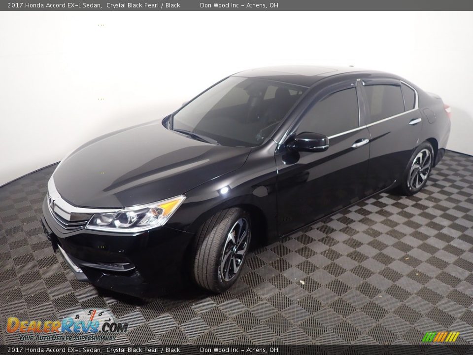 2017 Honda Accord EX-L Sedan Crystal Black Pearl / Black Photo #11