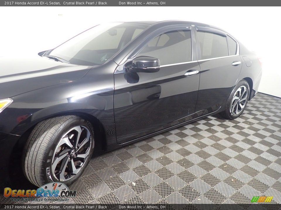 2017 Honda Accord EX-L Sedan Crystal Black Pearl / Black Photo #12