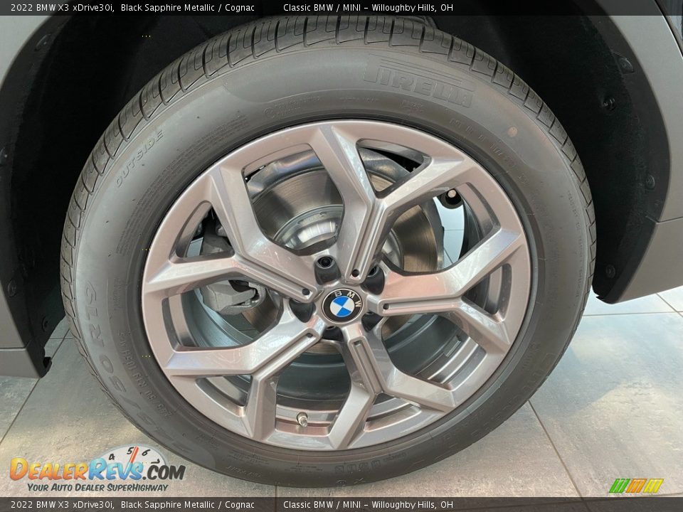 2022 BMW X3 xDrive30i Black Sapphire Metallic / Cognac Photo #3