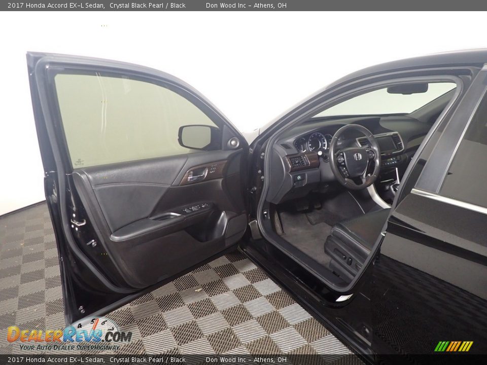 2017 Honda Accord EX-L Sedan Crystal Black Pearl / Black Photo #22