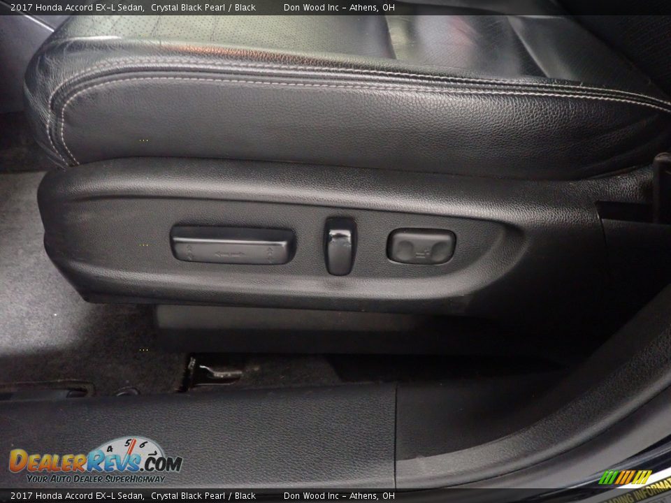2017 Honda Accord EX-L Sedan Crystal Black Pearl / Black Photo #25