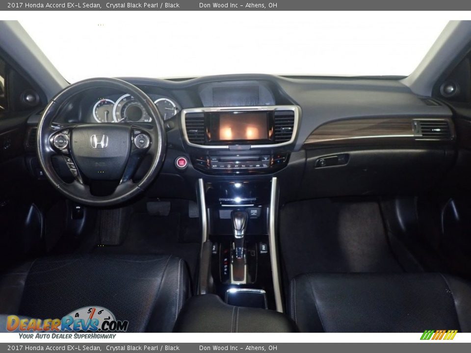 2017 Honda Accord EX-L Sedan Crystal Black Pearl / Black Photo #26