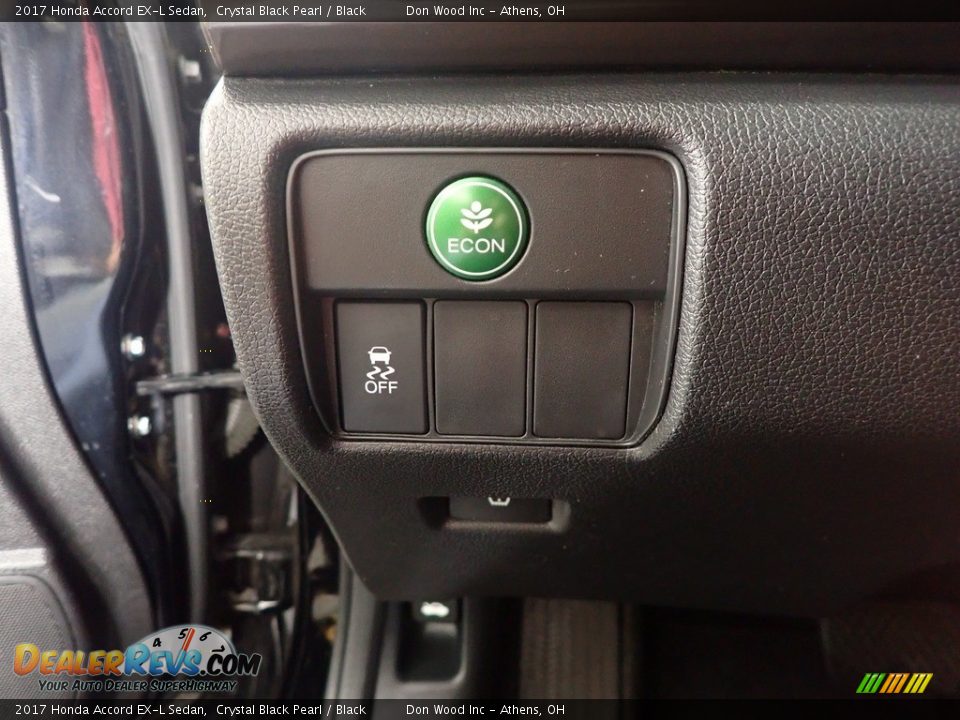 2017 Honda Accord EX-L Sedan Crystal Black Pearl / Black Photo #33