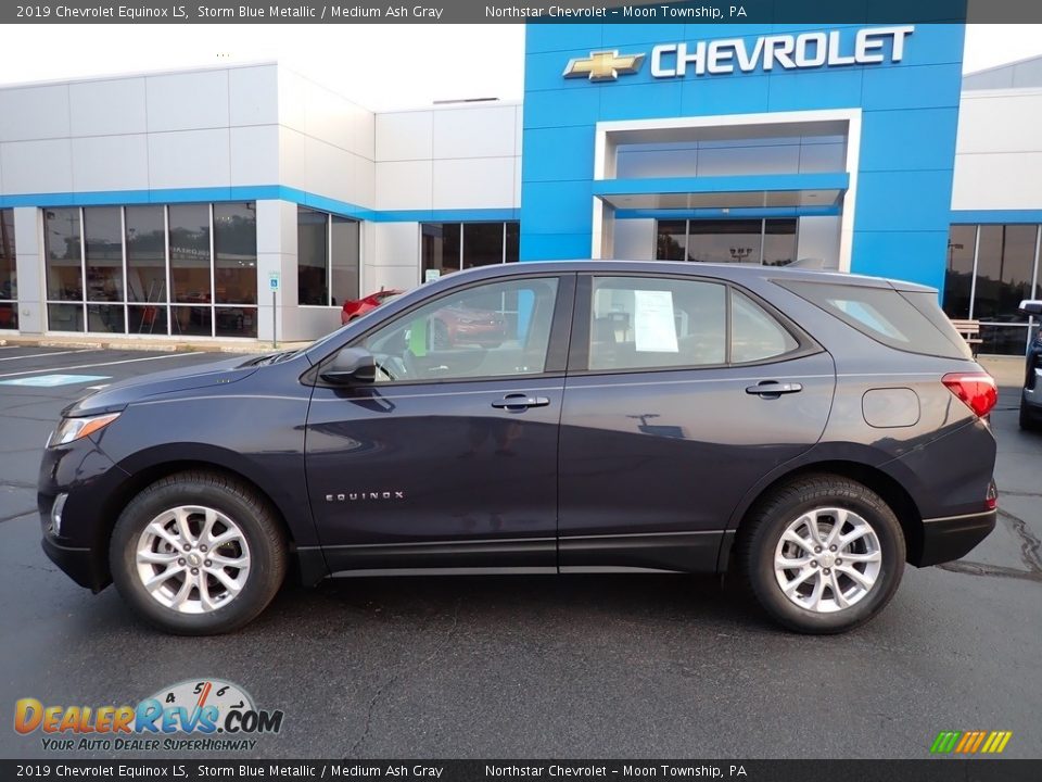 2019 Chevrolet Equinox LS Storm Blue Metallic / Medium Ash Gray Photo #3