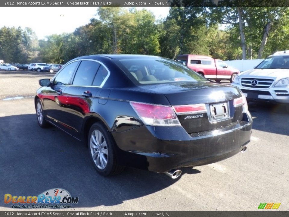 2012 Honda Accord EX V6 Sedan Crystal Black Pearl / Black Photo #4