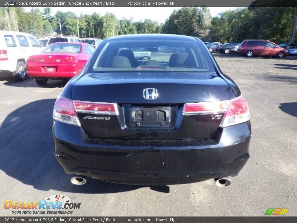 2012 Honda Accord EX V6 Sedan Crystal Black Pearl / Black Photo #5