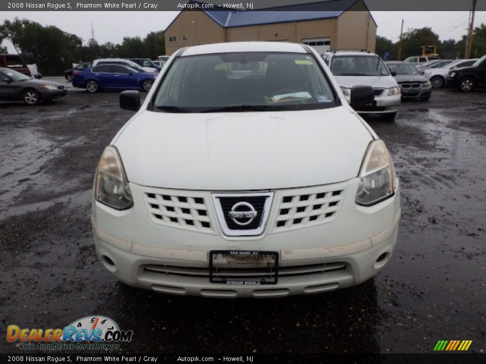 2008 Nissan Rogue S Phantom White Pearl / Gray Photo #2