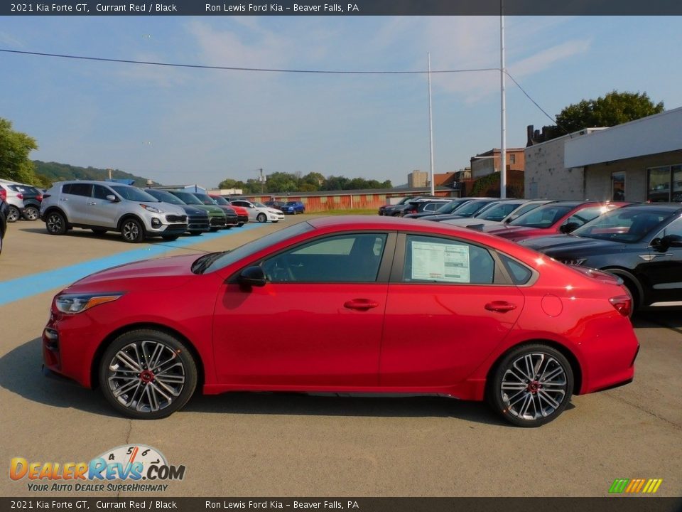 2021 Kia Forte GT Currant Red / Black Photo #6