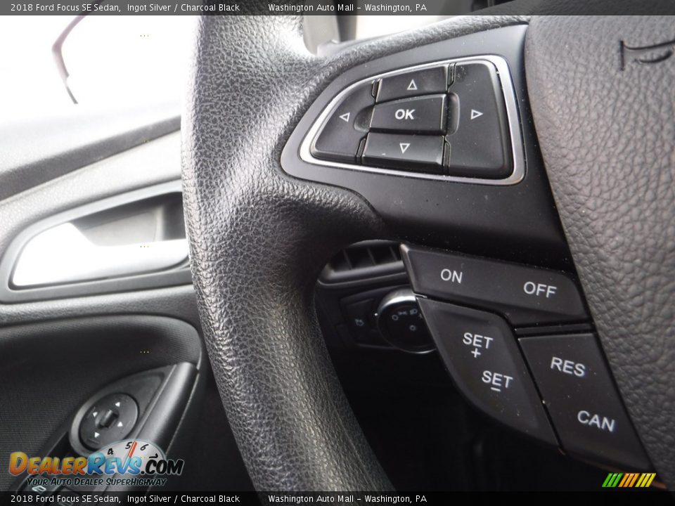 2018 Ford Focus SE Sedan Ingot Silver / Charcoal Black Photo #7