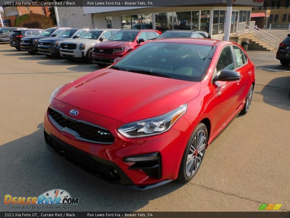 2021 Kia Forte GT Currant Red / Black Photo #7