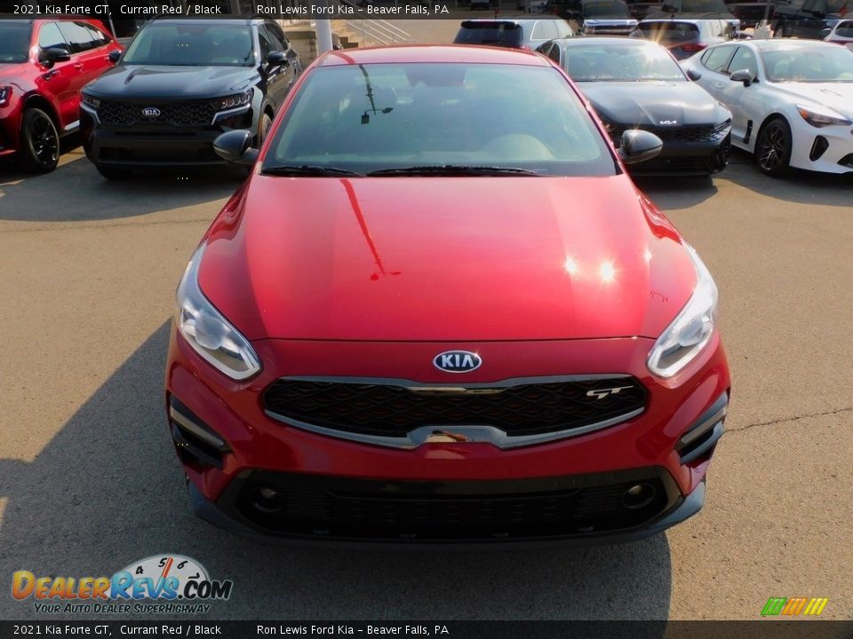 2021 Kia Forte GT Currant Red / Black Photo #8