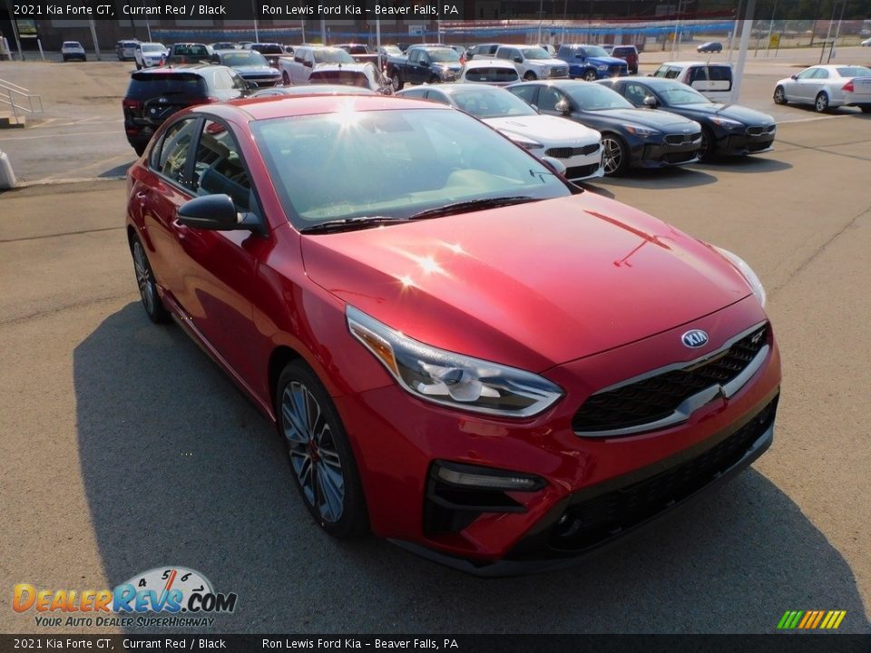 2021 Kia Forte GT Currant Red / Black Photo #9