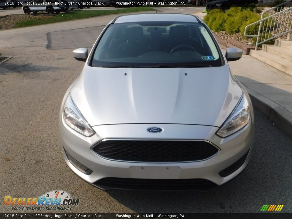 2018 Ford Focus SE Sedan Ingot Silver / Charcoal Black Photo #10