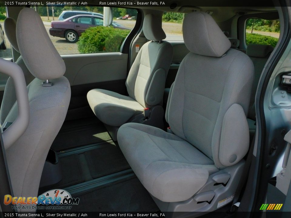 2015 Toyota Sienna L Silver Sky Metallic / Ash Photo #12