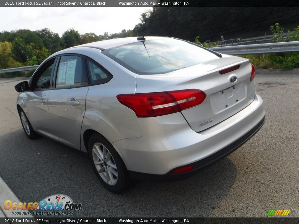 2018 Ford Focus SE Sedan Ingot Silver / Charcoal Black Photo #13