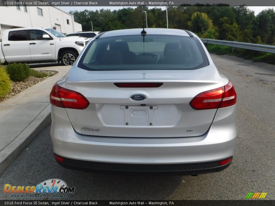 2018 Ford Focus SE Sedan Ingot Silver / Charcoal Black Photo #14