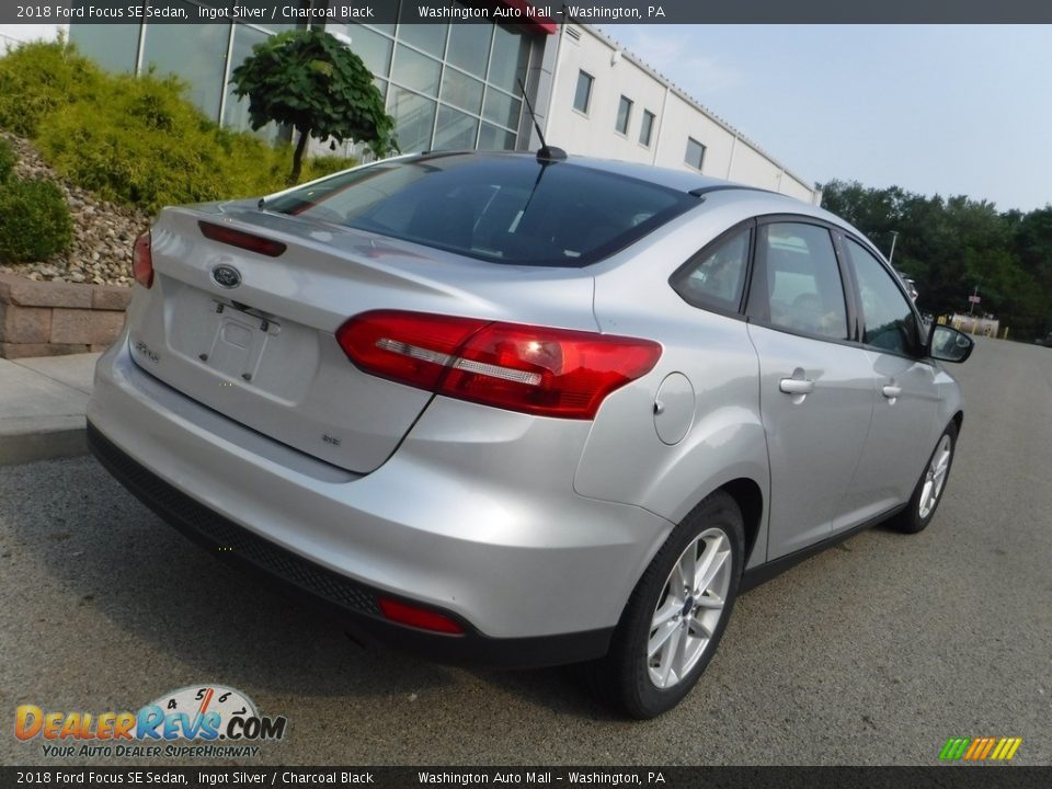 2018 Ford Focus SE Sedan Ingot Silver / Charcoal Black Photo #15