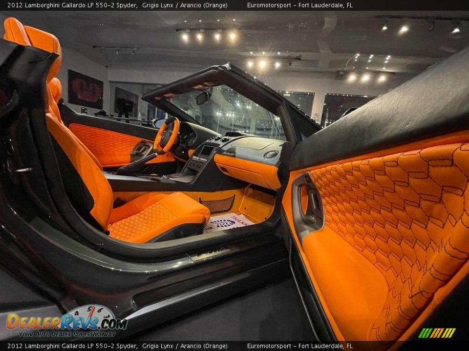 2012 Lamborghini Gallardo LP 550-2 Spyder Grigio Lynx / Arancio (Orange) Photo #5