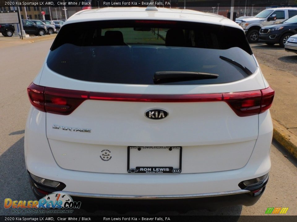 2020 Kia Sportage LX AWD Clear White / Black Photo #3