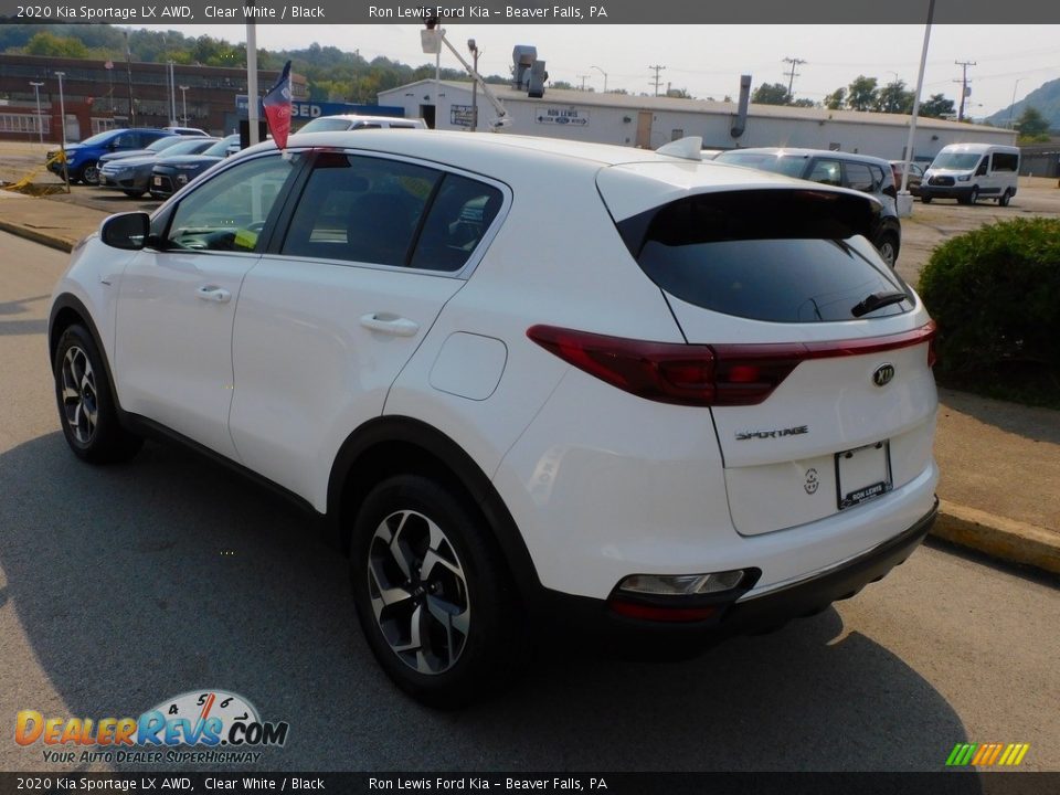 2020 Kia Sportage LX AWD Clear White / Black Photo #5