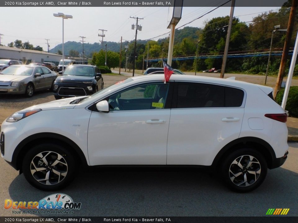 2020 Kia Sportage LX AWD Clear White / Black Photo #6