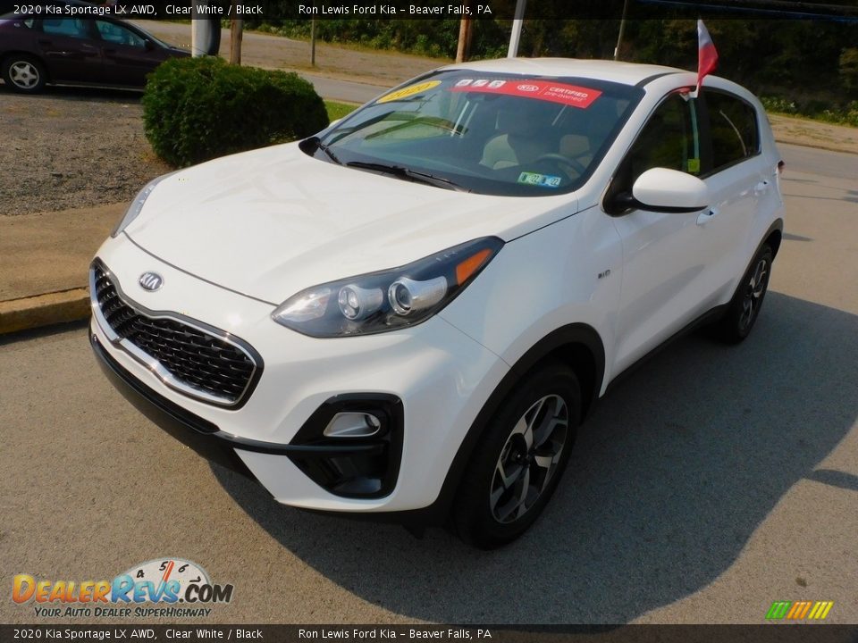 2020 Kia Sportage LX AWD Clear White / Black Photo #7