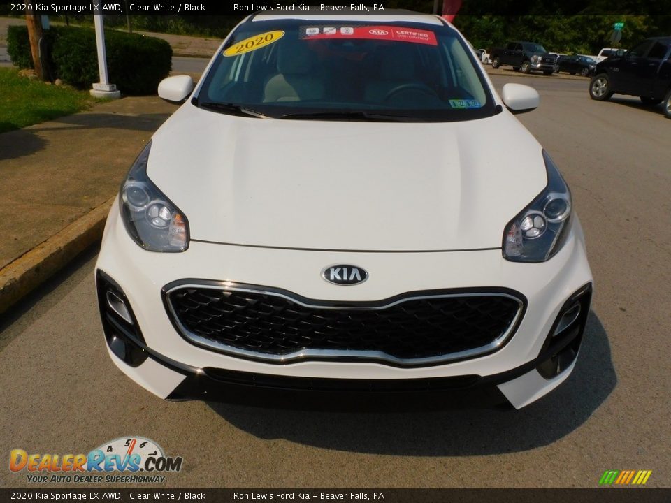 2020 Kia Sportage LX AWD Clear White / Black Photo #8