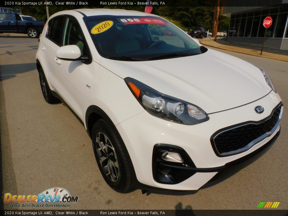 2020 Kia Sportage LX AWD Clear White / Black Photo #9