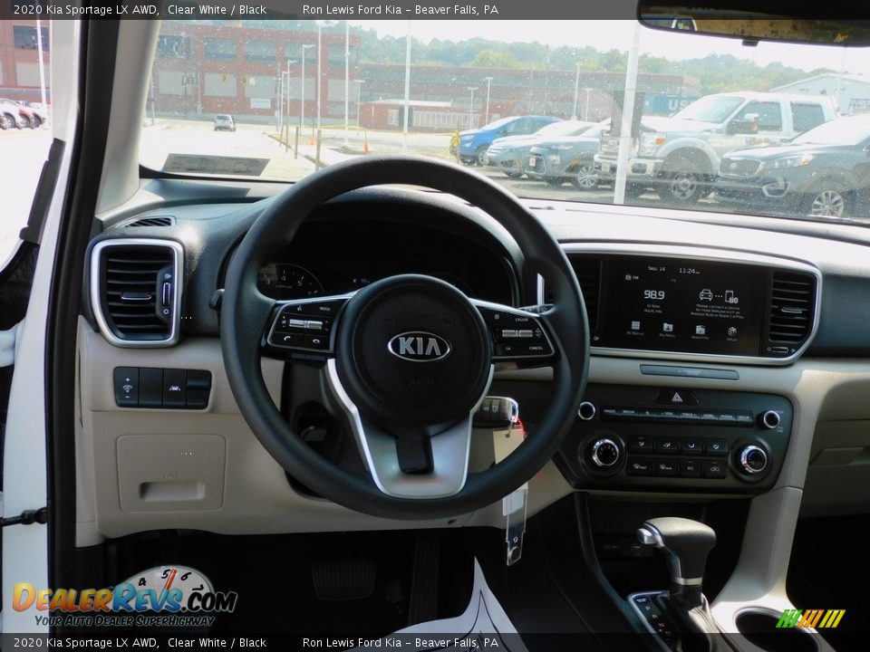 2020 Kia Sportage LX AWD Clear White / Black Photo #13